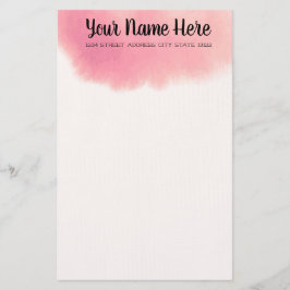 Elegantens vattenfärg brevpapper