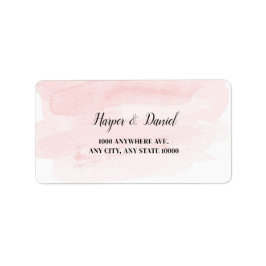 Elegantens  vattenfärgsadressetikett adressetikett