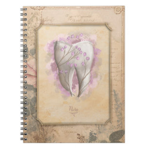 Elegantens Vintage Gammal fashiated Dental Gift Anteckningsbok