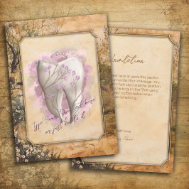 Elegantens Vintage Gammal fashiated Dental Gift Inbjudningar