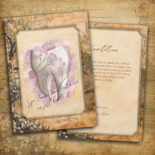 Elegantens Vintage Gammal fashiated Dental Gift Inbjudningar