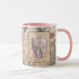 Elegantens Vintage Gammal fashiated Dental Gift Mugg