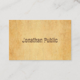 Elegantens Vintage Gammal Papper text med tryckt t Visitkort