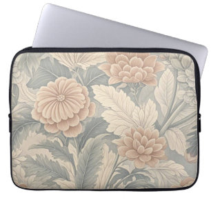 Elegantens vintage-inspirerad blommigt är mjuk och laptop fodral