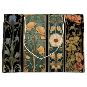 Elegantens vintage moody art nouveau moody botanis
