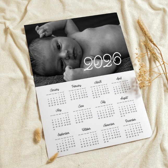 Elegantens vintage, skript 2025, fotokalender poster (Skapare uppladdad)