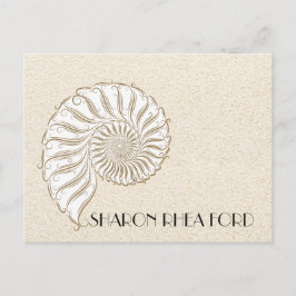 Elegantens vykort för Snäcka