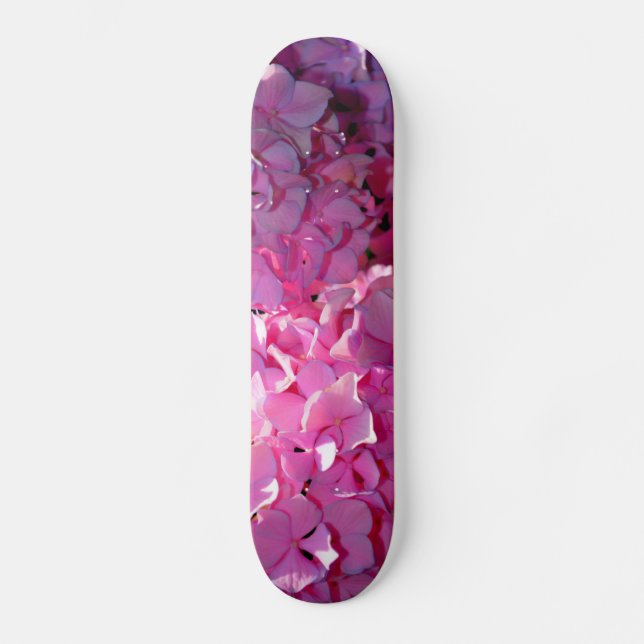 Eleganter för romsk rosa blommigt  skateboard bräda 20 cm (Framsida)