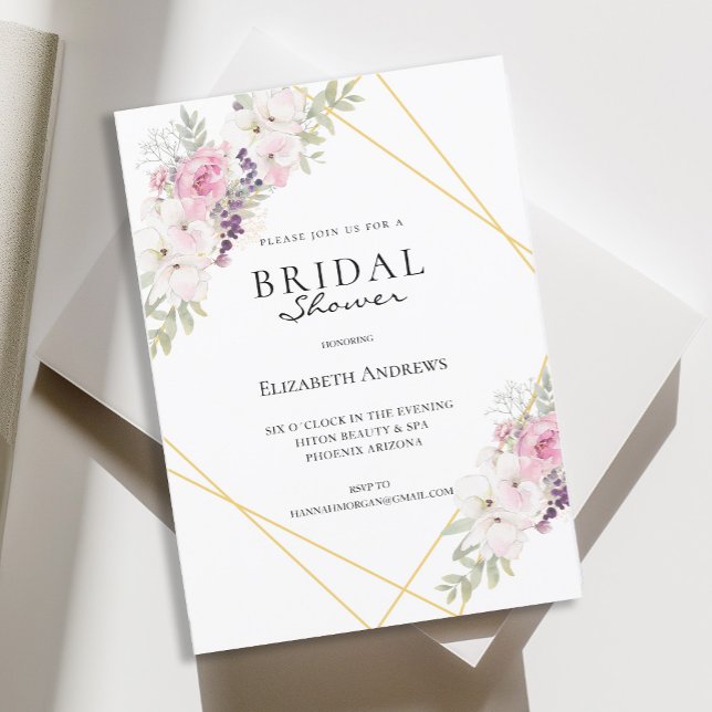 Elegantes Brautparty Boho Einladung Inbjudningar (Skapare uppladdad)