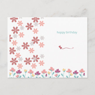 Elegantes Briefpapier mit Kirschblüten und Herzen Vykort