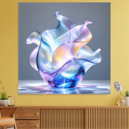 Elegantes Glasdesign Kunst in ihrer klarsten Form Canvastryck