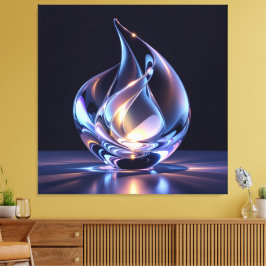 Elegantes Glasdesign Kunst in ihrer klarsten Form Canvastryck