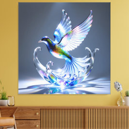 Elegantes Glasdesign Kunst in ihrer klarsten Form Canvastryck