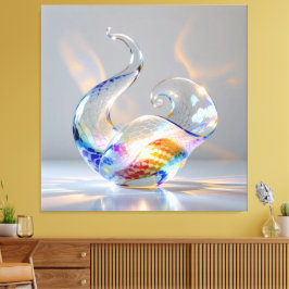 Elegantes Glasdesign Kunst in ihrer klarsten Form Canvastryck