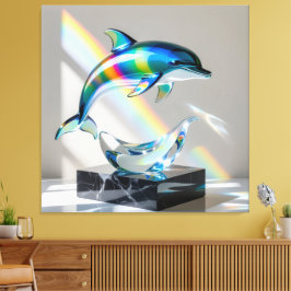 Elegantes Glasdesign Kunst in ihrer klarsten Form Canvastryck