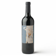Elegantes Weinetikett mit edlem Pferdemotiv 