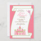 Elegantrosor för Princess födelsedagsfest inbjudan (Front)