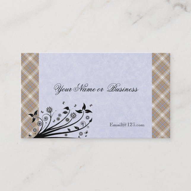 Elegants affärs- och/eller profilkort visitkort (Framsida)