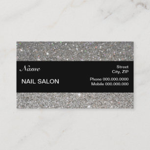 elegantSparkles & glitternagelsalong BusinessCard Tidsbeställning Kort