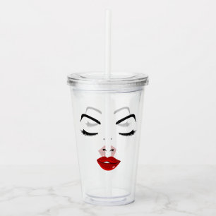 Elegantt ansikte take away mugg