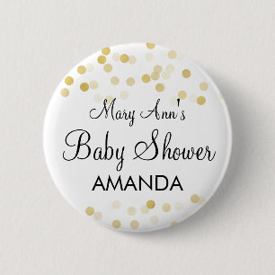 Elegantt baby showerFauxguld omkullkastar Knapp