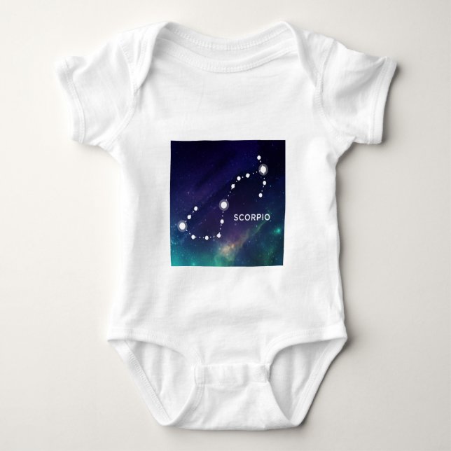 ELEGANTT BLÅTTVATTENFÄRGUNIVERSUM - SCORPIO TRÖJA (Framsida)