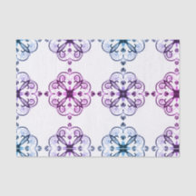 Elegantt blom- Retro silkespapperpapper