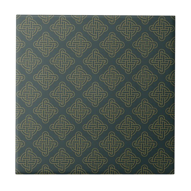 Elegantt Celtic fnurramönster Kakelplatta (Framsidan)