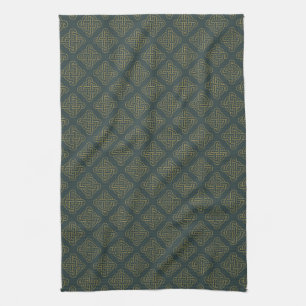 Elegantt Celtic fnurramönster Kökshandduk