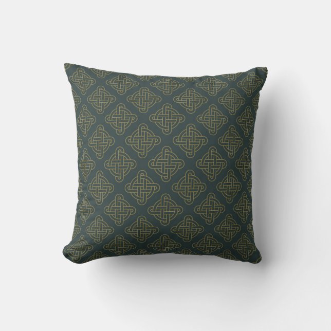 Elegantt Celtic fnurramönster Kudde (Framsida)