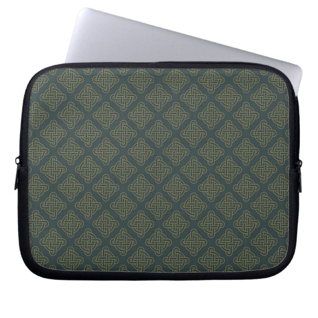 Elegantt Celtic fnurramönster Laptop Fodral (Framsidan)