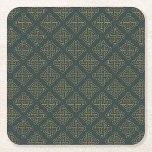 Elegantt Celtic fnurramönster Underlägg Papper Kvadrat