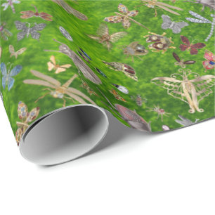 Elegantt chic Chiny glansigt slående in papper Presentpapper