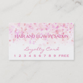 Elegantt färgrikt konfettibläck pricker lojalitetskort