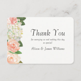 Elegantt gifta sig för ro tackar dig att card tack kort