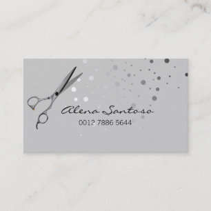Elegantt glitter Scissor Visitkort