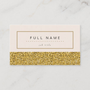 Elegantt guld- glitter Sparkles visitkortar Visitkort
