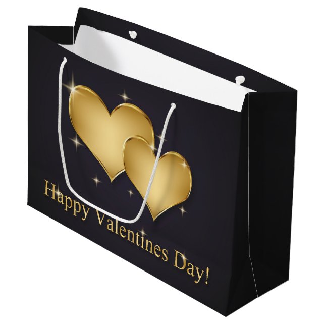 Elegantt guld- hjärtanamn - valentin dag (Framsidan Vinklad)