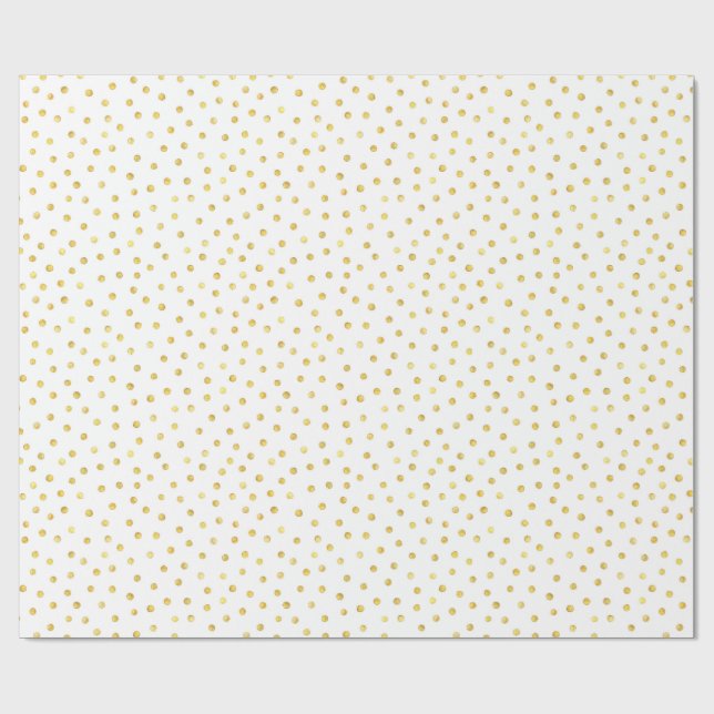 Elegantt guld omkullkastar konfettiar pricker presentpapper (Platt)
