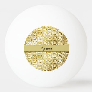 Elegantt guld omkullkastar kvadrerar pingisboll