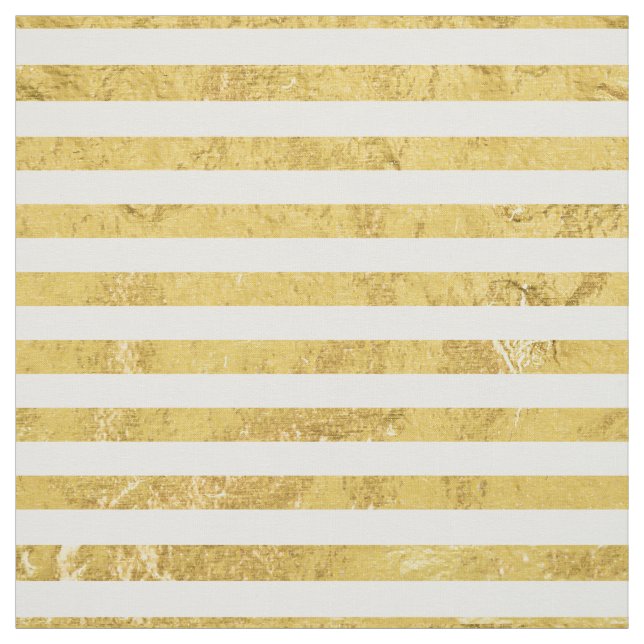 Elegantt guld omkullkastar och vitrandmönster tyg (Provkarta)
