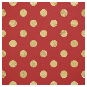 Elegantt guld omkullkastar Polka pricker det rött Tyg