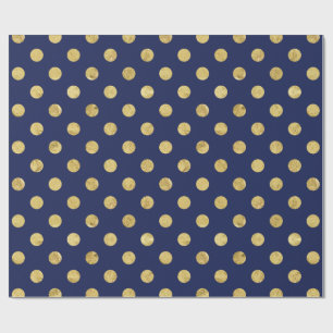 Elegantt guld omkullkastar Polka pricker mönster Presentpapper