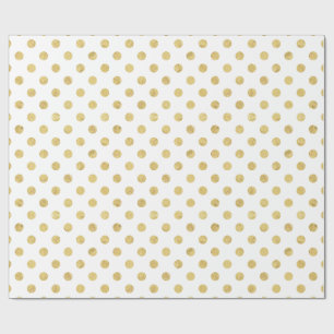 Elegantt guld omkullkastar Polka pricker mönster Presentpapper