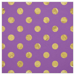 Elegantt guld omkullkastar Polka pricker mönster Tyg