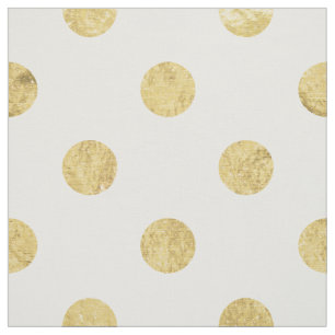Elegantt guld omkullkastar Polka pricker mönster Tyg