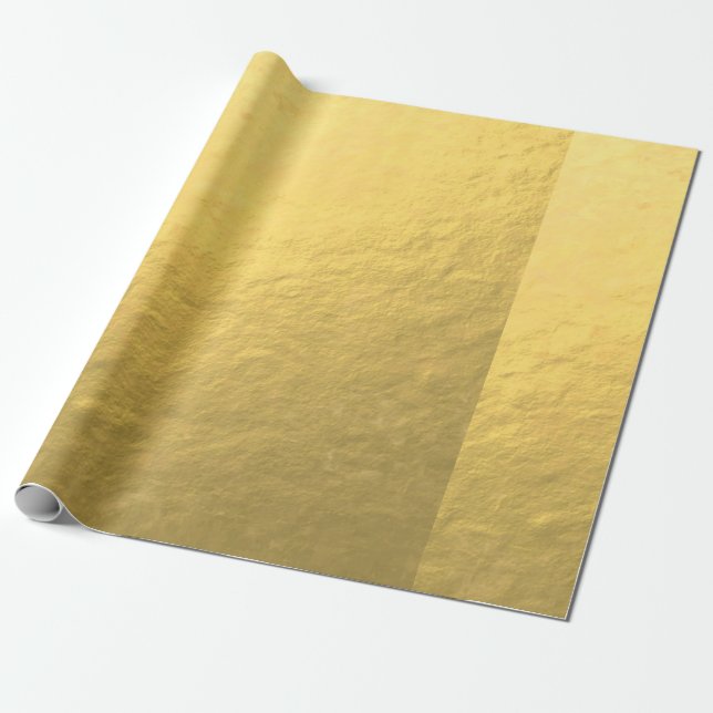 Elegantt guld omkullkastar utskrivavet presentpapper (Utrullad)