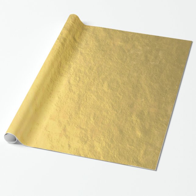 Elegantt guld omkullkastar utskrivavet presentpapper (Utrullad)