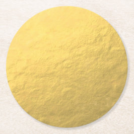 Elegantt guld omkullkastar utskrivavet underlägg papper rund