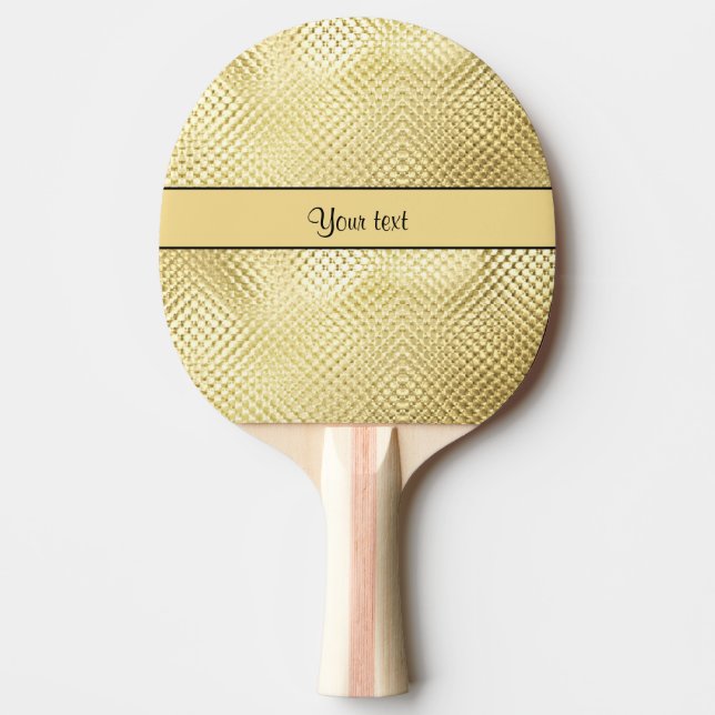 Elegantt guld pingisracket (Framsidan)
